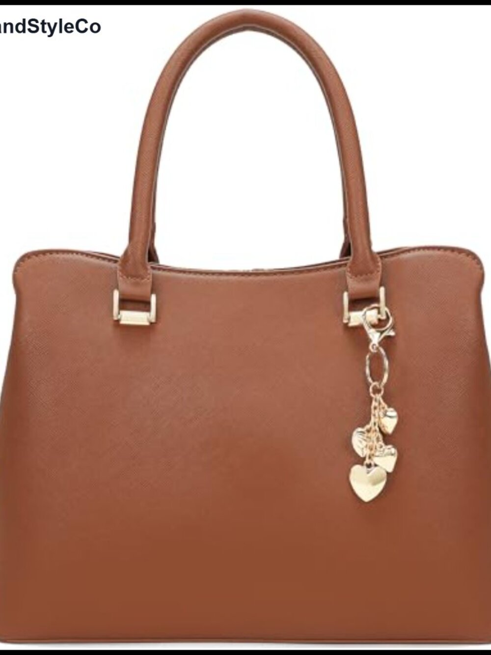 GEMIU Leather Top Handle Satchel Medium Structured Shoulder Bag